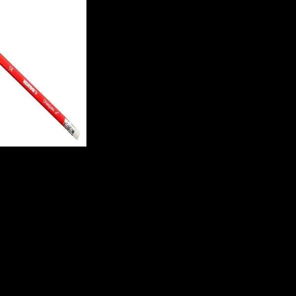 LAPIZ CHEQUEO KORES ROJO TRIANG. PZA